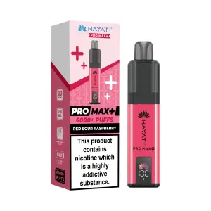 Hayati Pro Max Plus 6000 Prefilled Pod Kit - 20mg | Red Sour Raspberry